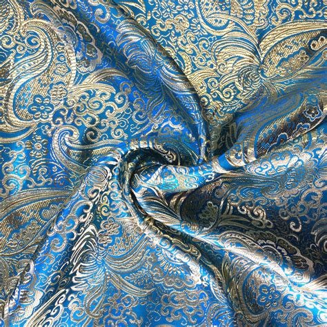 Paisley Metallic Fabric 